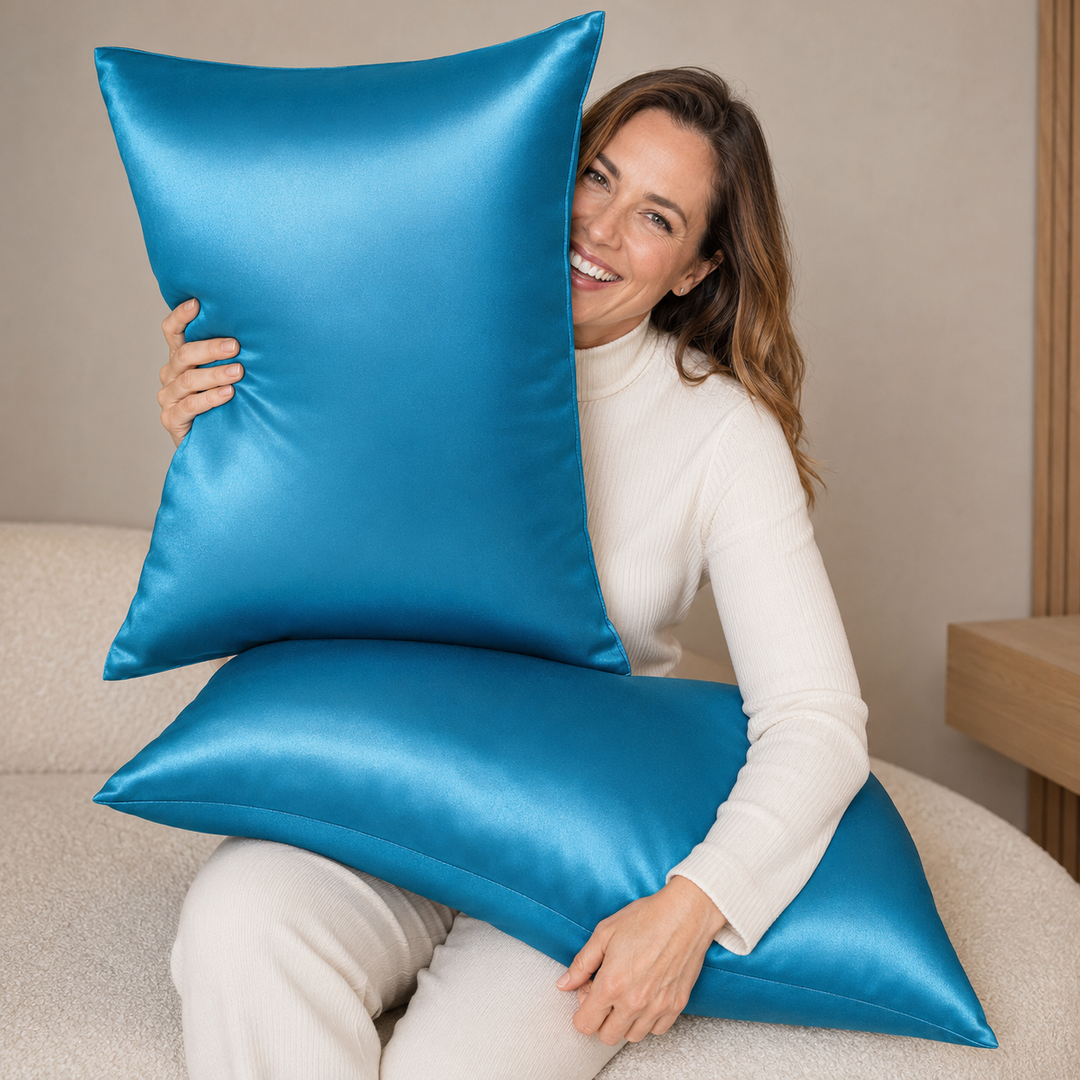 Mulberry Silk Pillowcase Set of 2 for Hair &amp; Skin - 19 Momme
