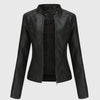 Women's Faux Leather Biker Jacket | Classic Moto Jacket