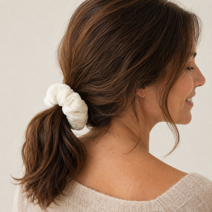 Plush Hair Scrunchies - Oversized Soft Hair Rings
