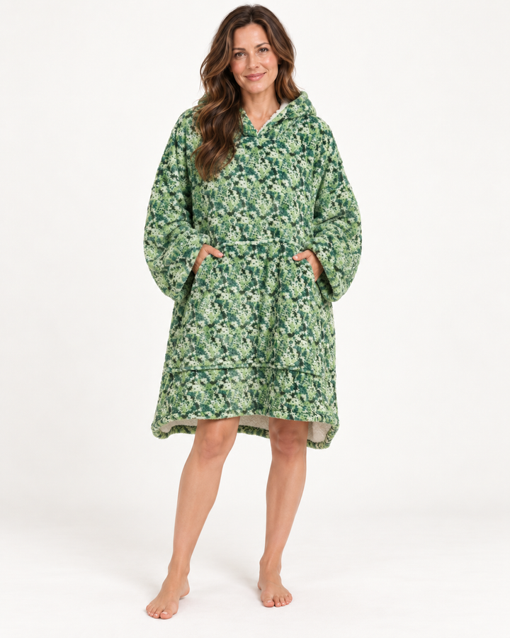 Wearable Blanket Hoodie for Women, Oversized Fleece Pullover