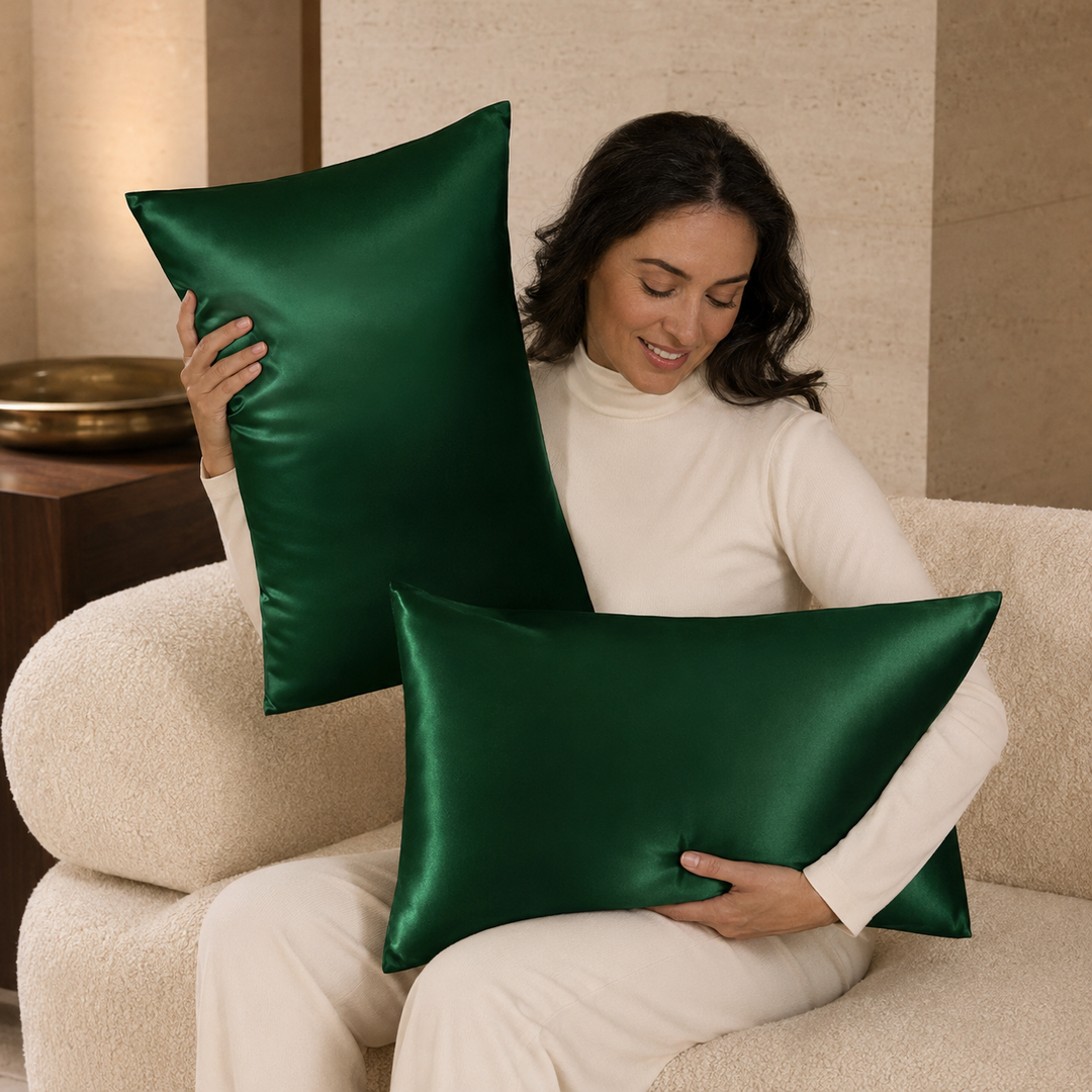 Mulberry Silk Pillowcase Set of 2 for Hair &amp; Skin - 19 Momme
