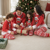 Matching Family Christmas Pajamas - Moose & Snowflake, Navy