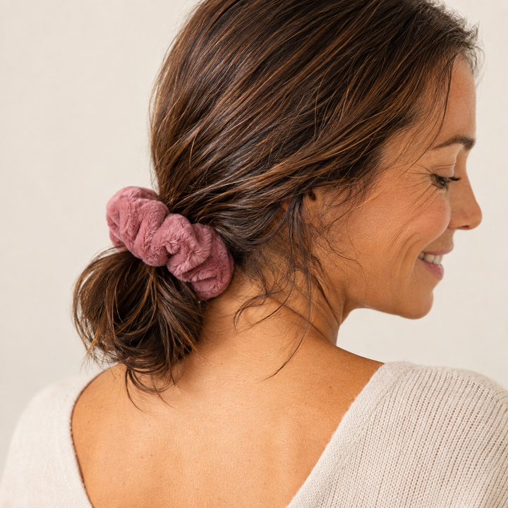 Plush Hair Scrunchies - Oversized Soft Hair Rings