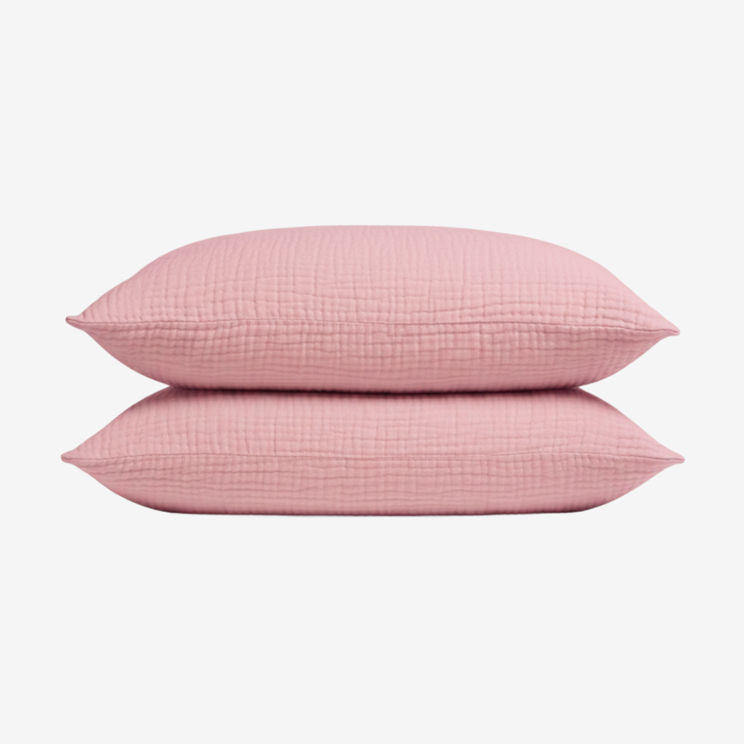 Muslin Cotton Pillowcase Set, 2 Pieces