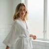 Women's Muslin Robe - Lightweight Wrap with Tie Belt