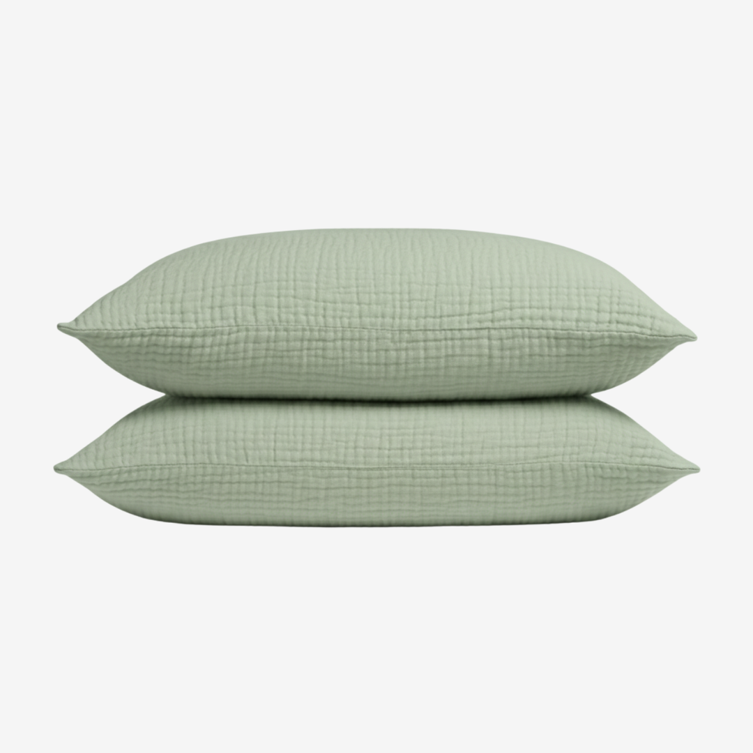 Muslin Cotton Pillowcase Set, 2 Pieces