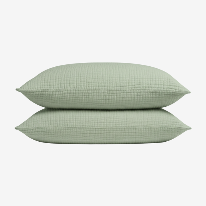 Muslin Cotton Pillowcase Set, 2 Pieces