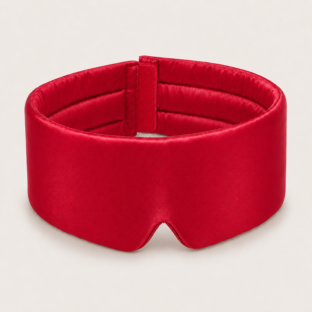 Mulberry Silk Sleep Eye Mask - Contoured, Adjustable Strap