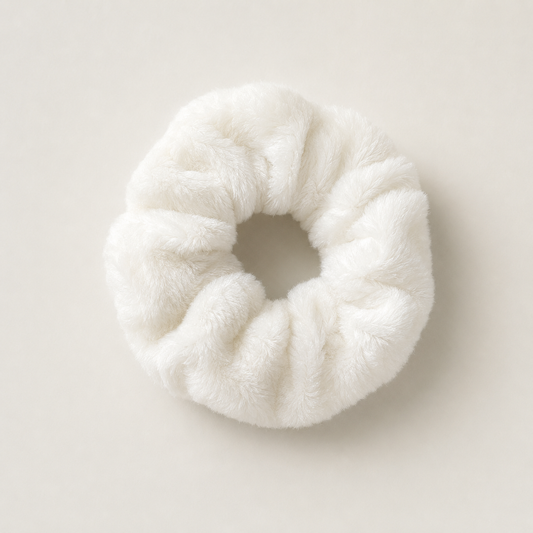 Plush Hair Scrunchies - Oversized Soft Hair Rings