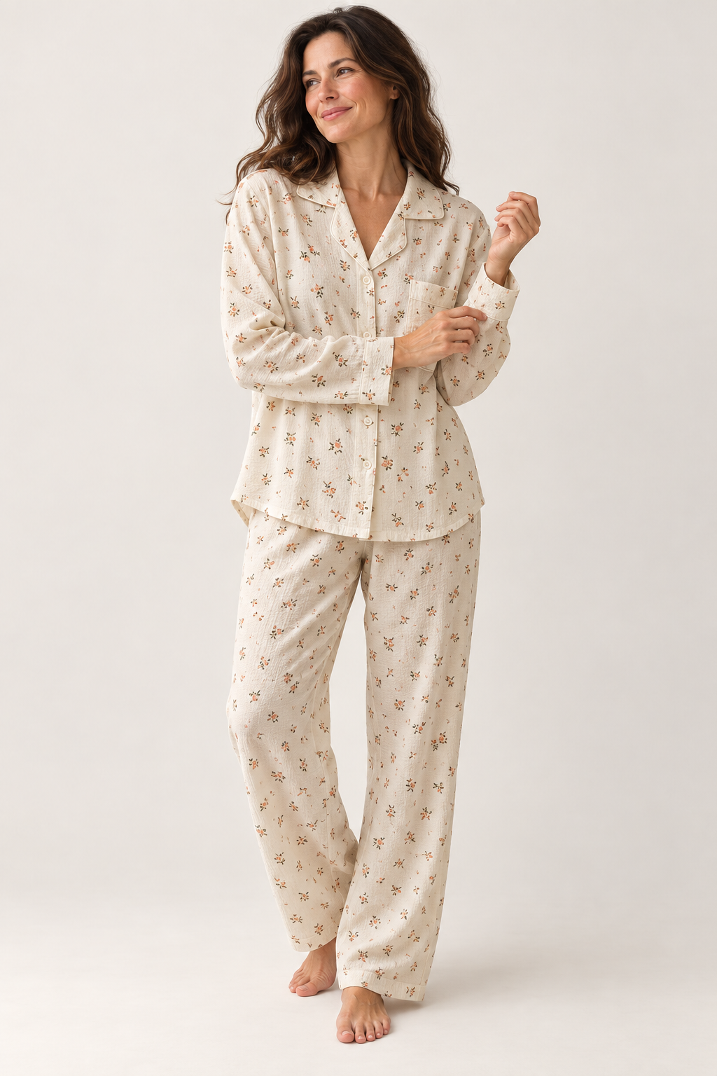 Soft cotton blend sleep set, sizes M to 2XL