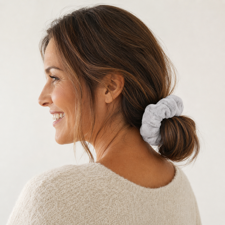 Plush Hair Scrunchies - Oversized Soft Hair Rings