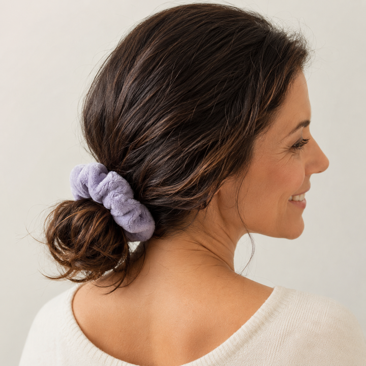 Plush Hair Scrunchies - Oversized Soft Hair Rings
