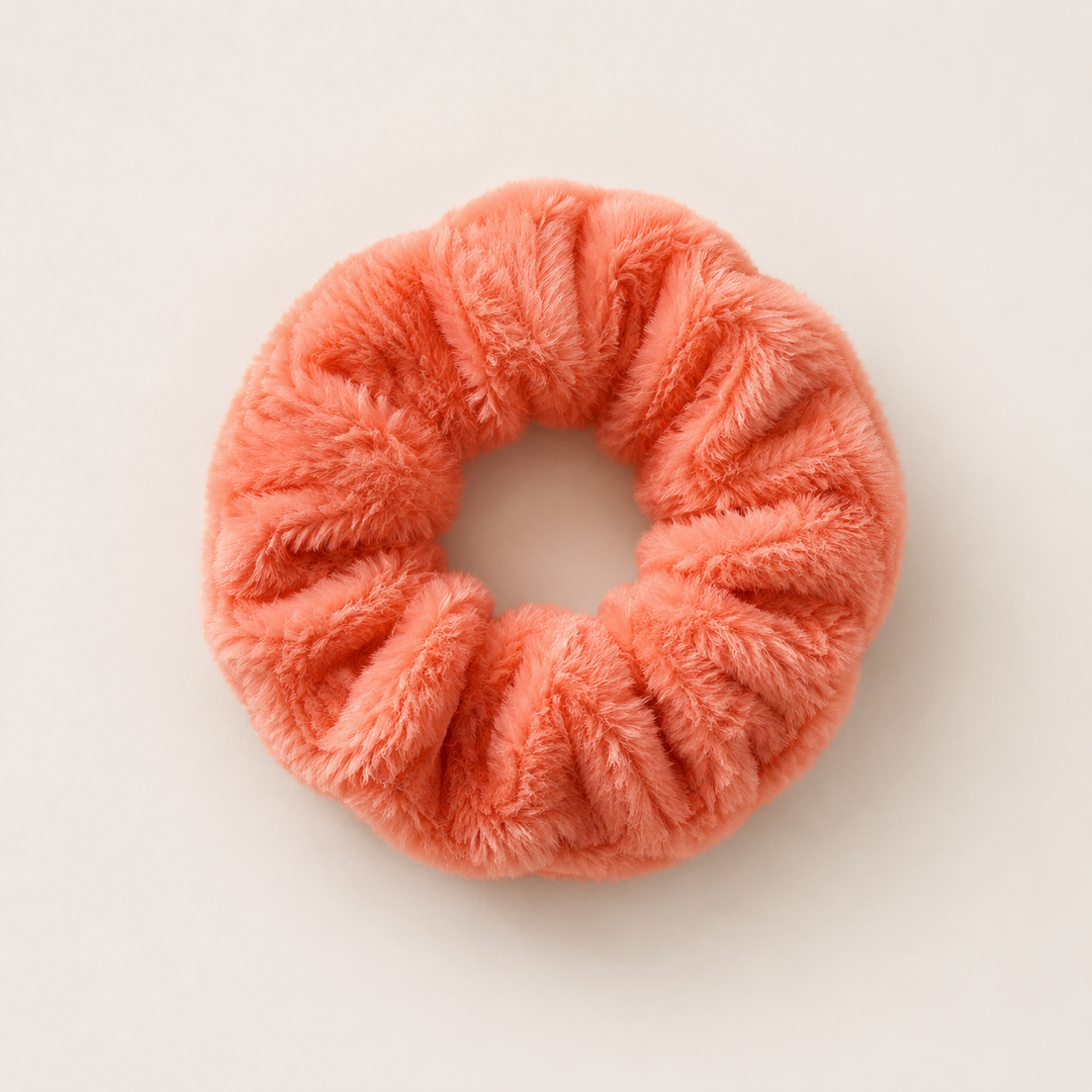 Plush Hair Scrunchies - Oversized Soft Hair Rings