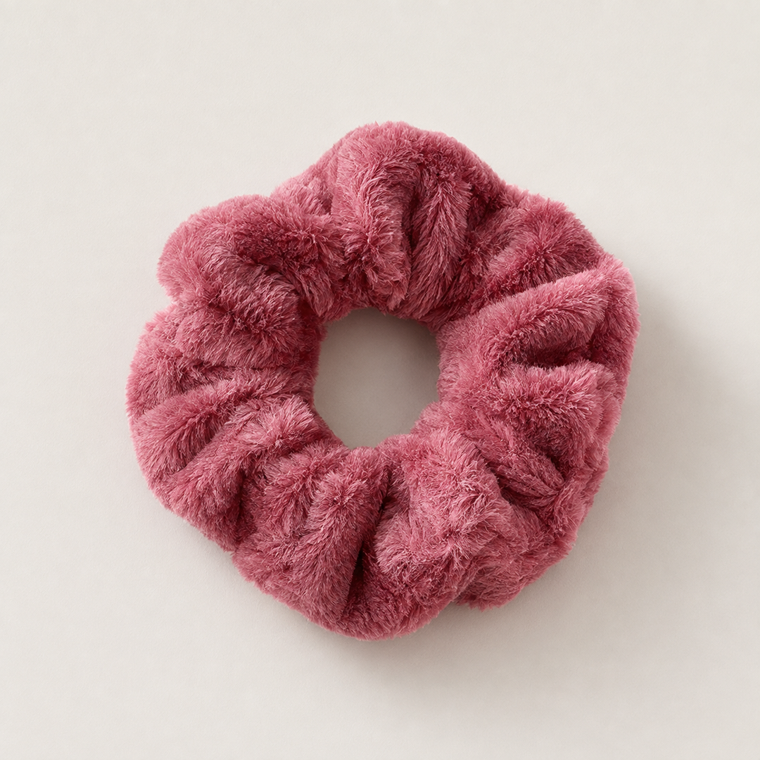 Plush Hair Scrunchies - Oversized Soft Hair Rings