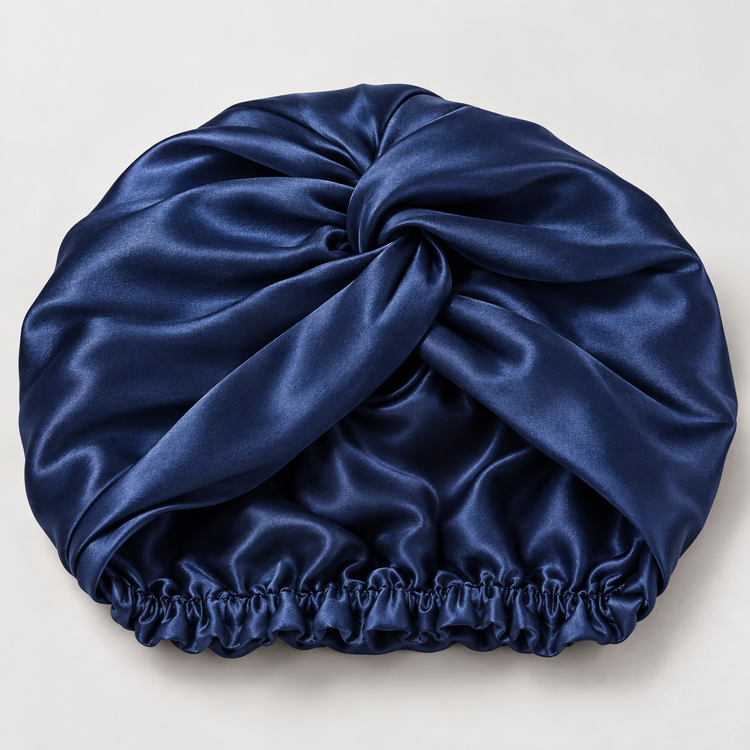 100% Mulberry Silk Sleep Bonnet - Double Layer, 19 Momme