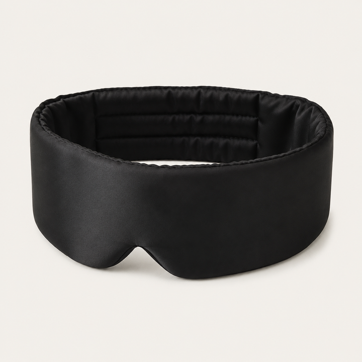 Mulberry Silk Sleep Eye Mask - Contoured, Adjustable Strap