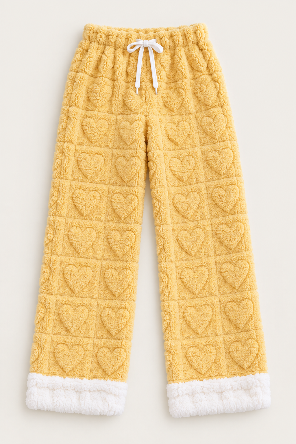 Plaid Fleece Pajama Pants for Women, Coral Fleece Drawstring