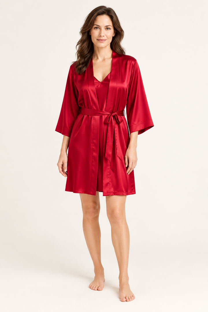 19 Momme Mulberry Silk Robe for Women, 100% Silk Kimono