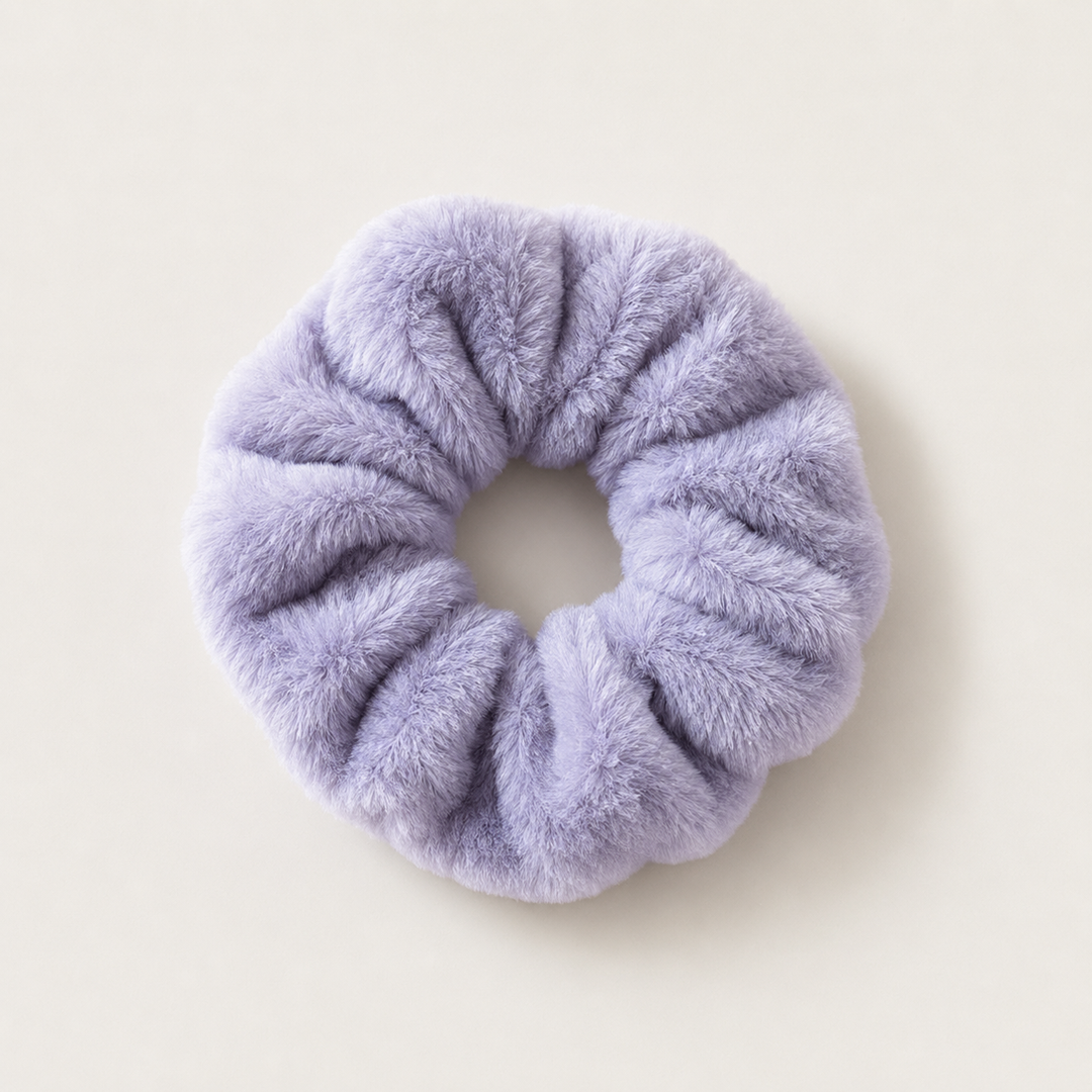 Plush Hair Scrunchies - Oversized Soft Hair Rings