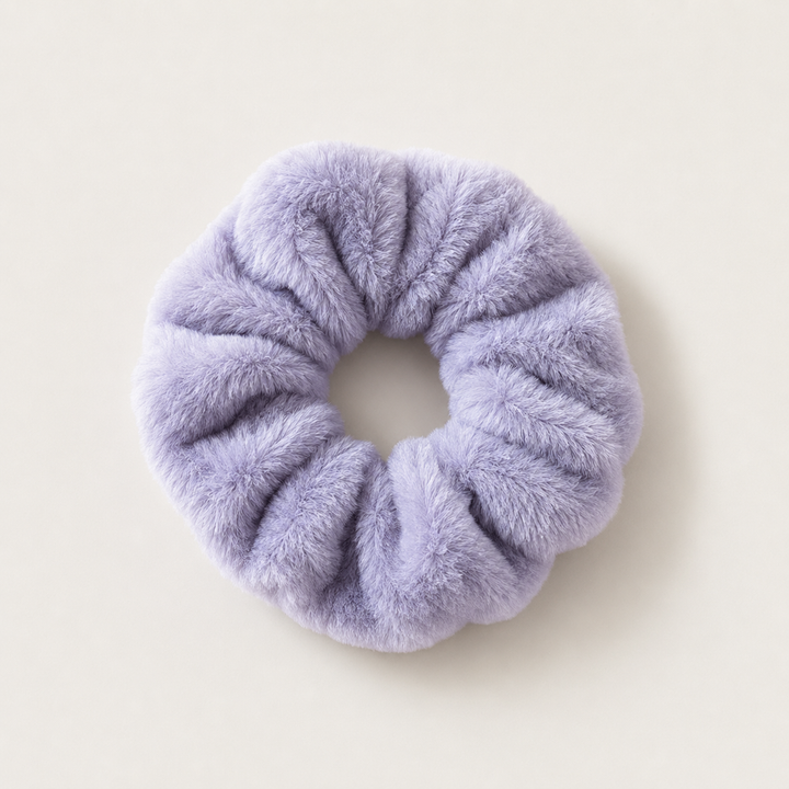 Plush Hair Scrunchies - Oversized Soft Hair Rings