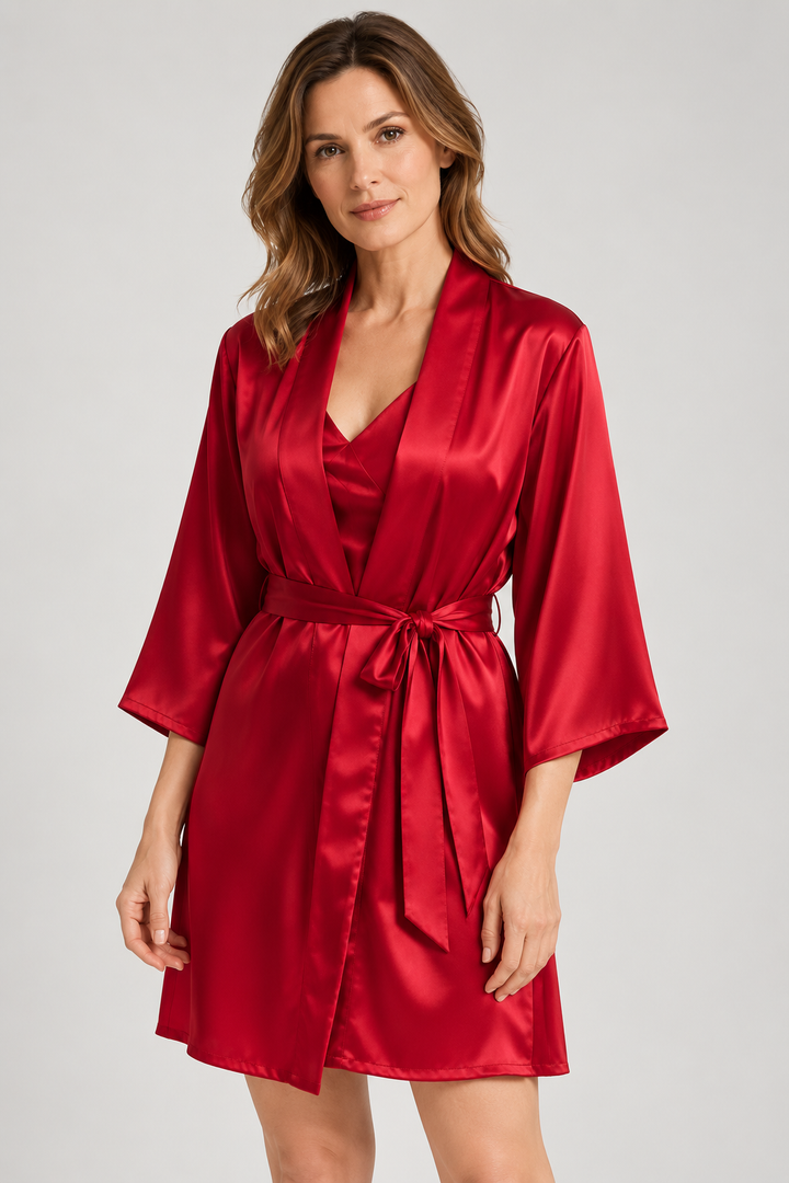 19 Momme Mulberry Silk Robe for Women, 100% Silk Kimono
