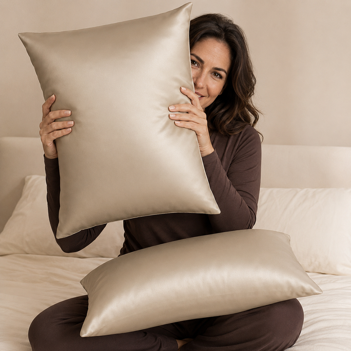 Mulberry Silk Pillowcase Set of 2 for Hair &amp; Skin - 19 Momme