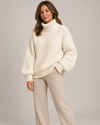 Women's Chunky Turtleneck Sweater | Cable Knit Winter Pullover