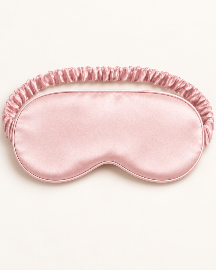 100% Mulberry Silk Deep Sleep Eye Mask - Ruffle Trim