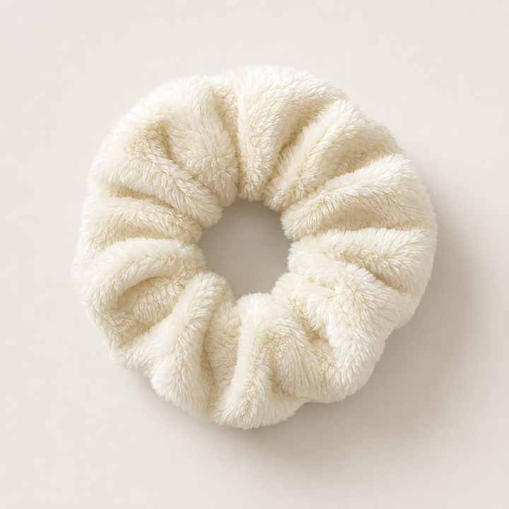 Plush Hair Scrunchies - Oversized Soft Hair Rings