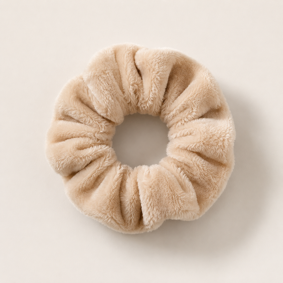 Plush Hair Scrunchies - Oversized Soft Hair Rings