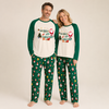 Green Christmas Family Pajamas with Adult and Dog Sizes