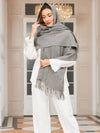 Women's Wool-Blend Scarf | Large Soft Winter Wrap