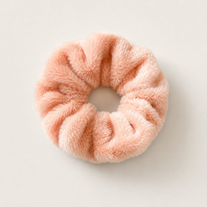 Plush Hair Scrunchies - Oversized Soft Hair Rings