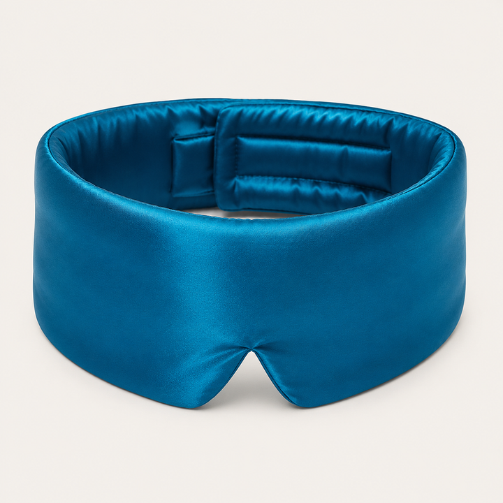 Mulberry Silk Sleep Eye Mask - Contoured, Adjustable Strap