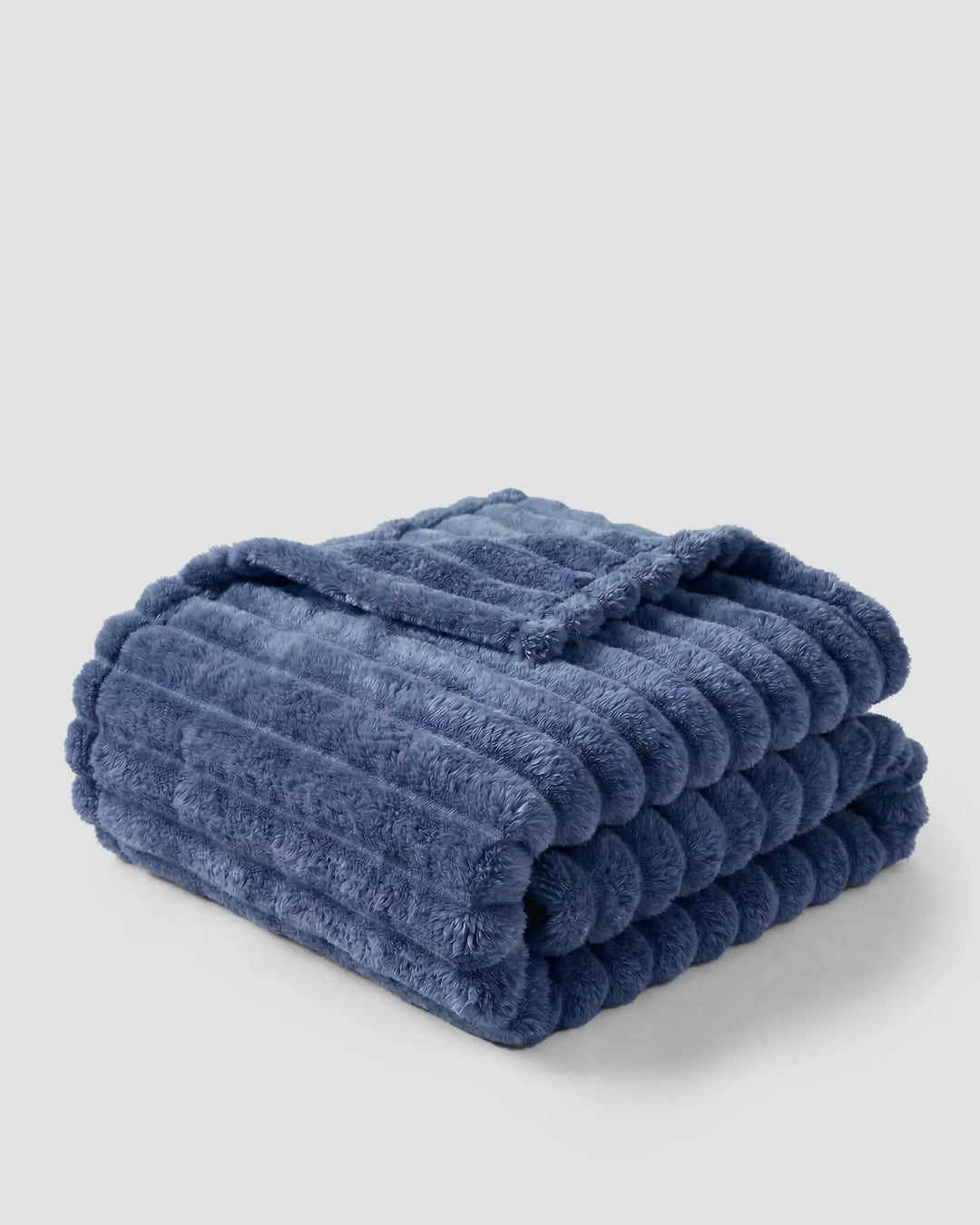Fleece Throw Blanket, Ribbed Soft Touch