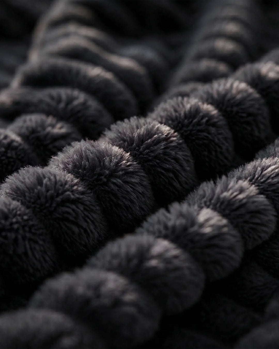 Fleece Throw Blanket, Ribbed Soft Touch
