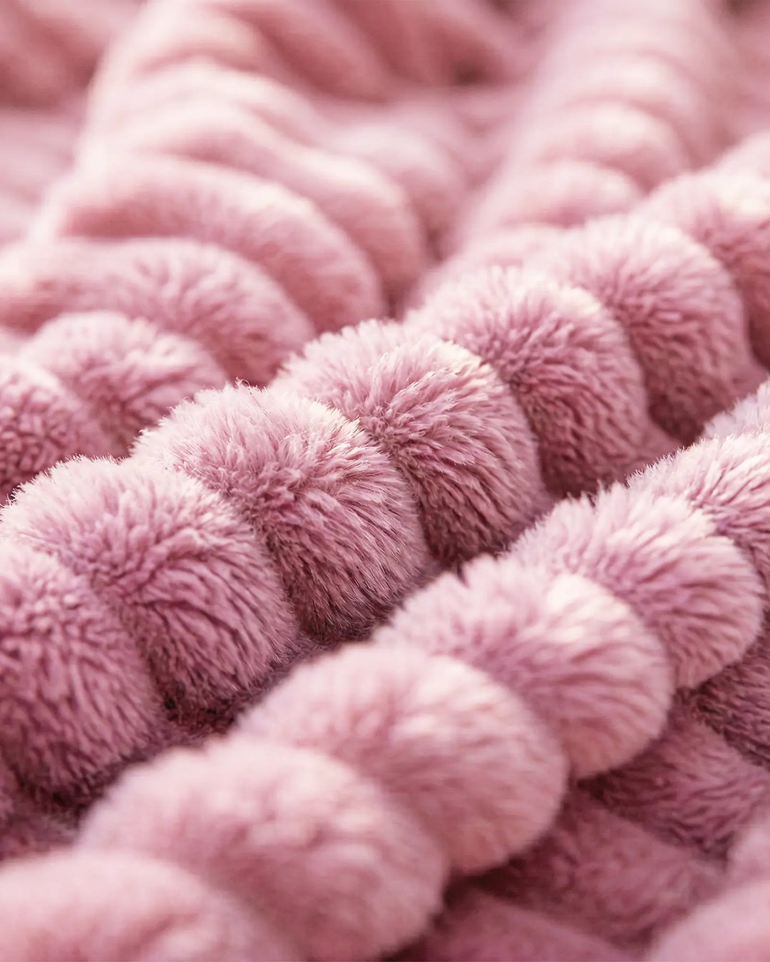 Fleece Throw Blanket, Ribbed Soft Touch