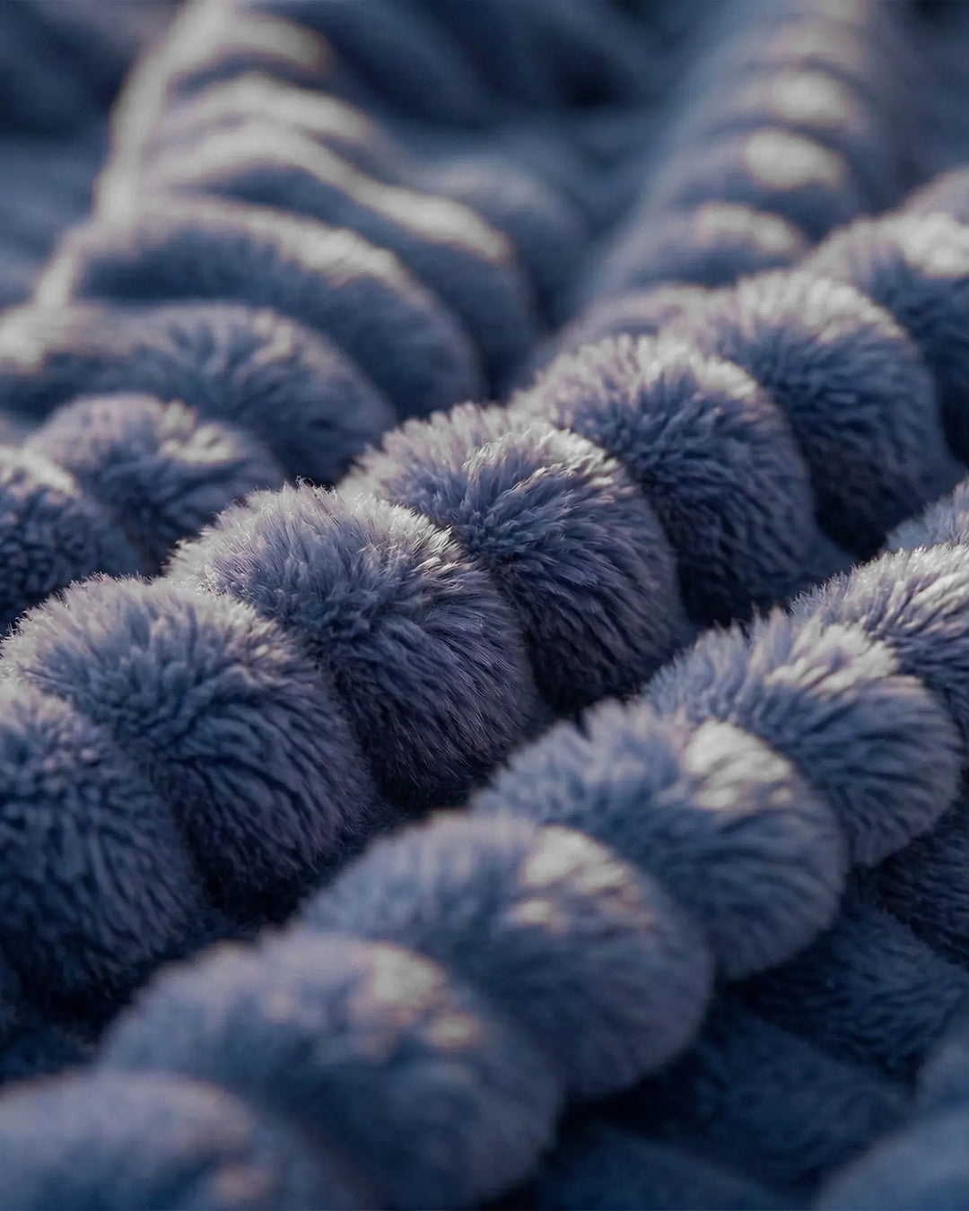 Fleece Throw Blanket, Ribbed Soft Touch