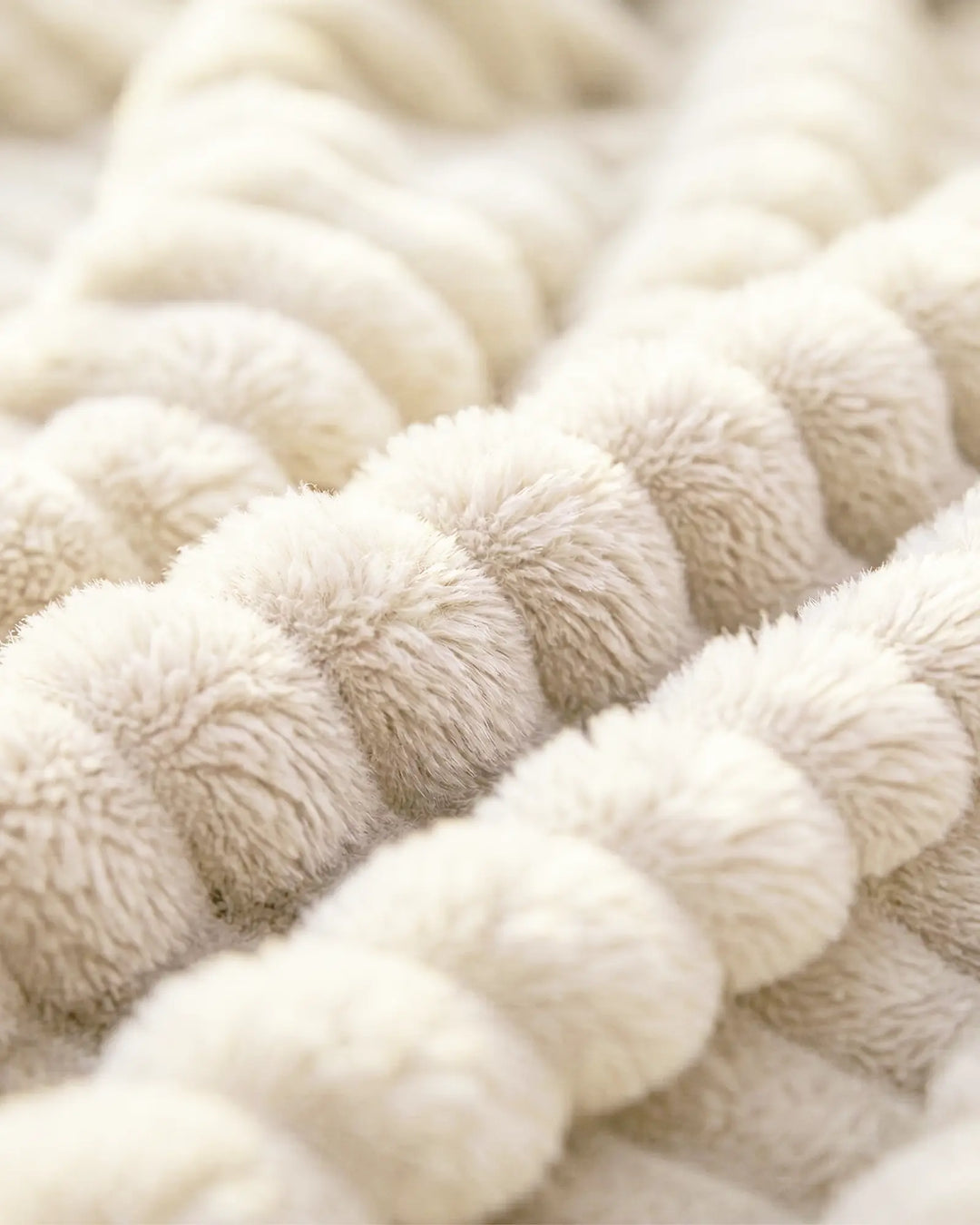 Fleece Throw Blanket, Ribbed Soft Touch