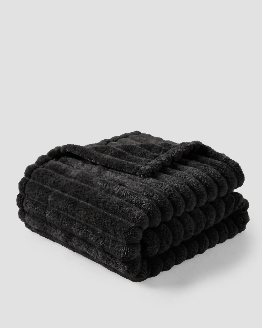 Fleece Throw Blanket, Ribbed Soft Touch