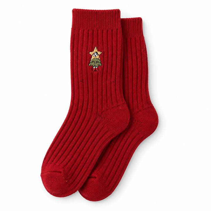 Snowman Cable Knit Socks for Women, Mid-Calf – photo 3