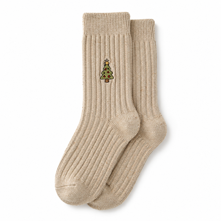 Snowman Cable Knit Socks for Women, Mid-Calf – photo 7