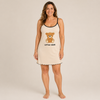 Slip Nightdress for Women, Printed Cami with Lace Trim
