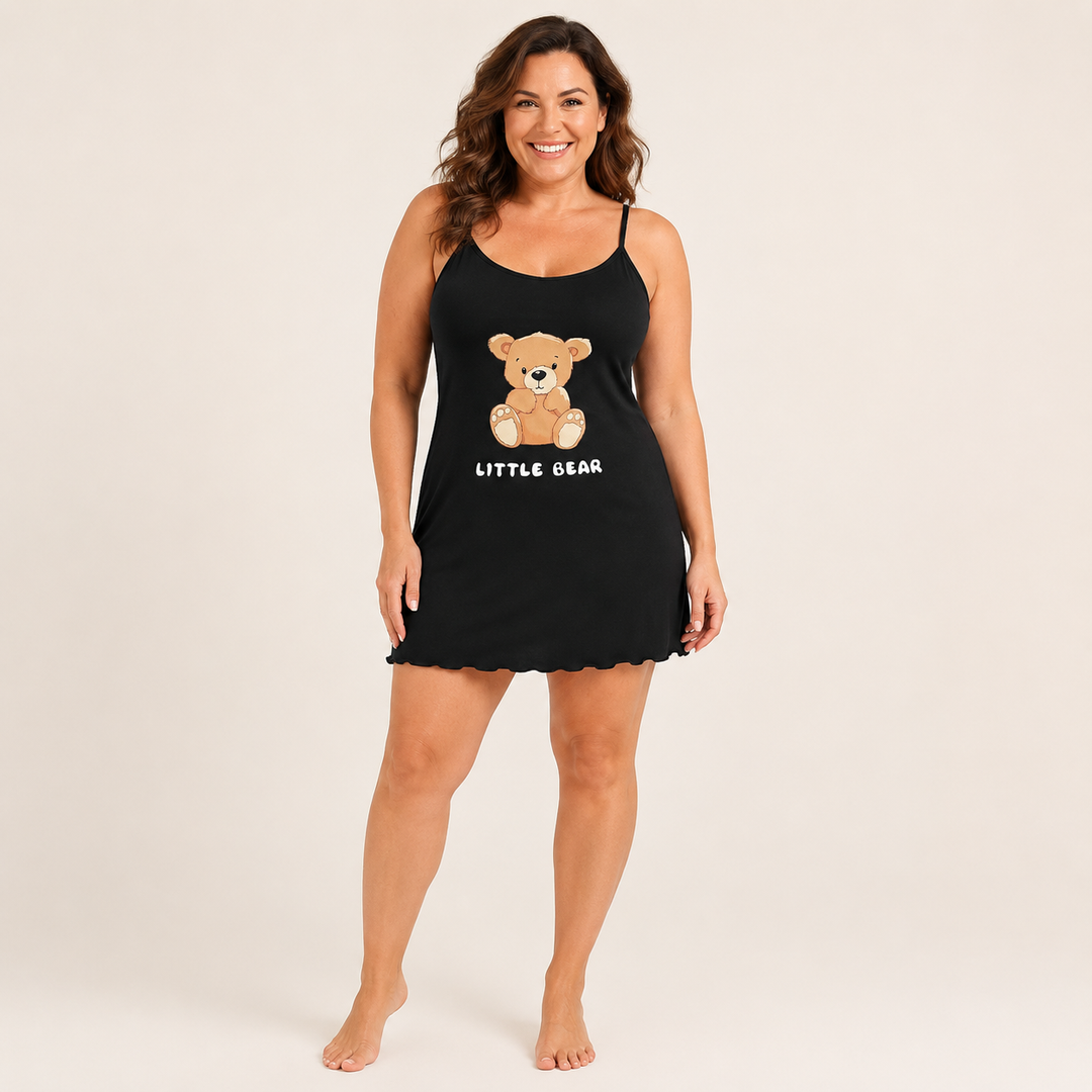 Slip Nightdress for Women, Printed Cami with Lace Trim – photo 4