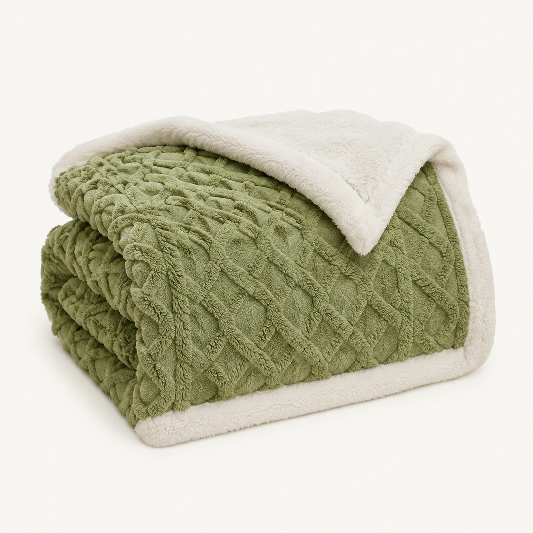Lightweight all season throw blanket on a chair