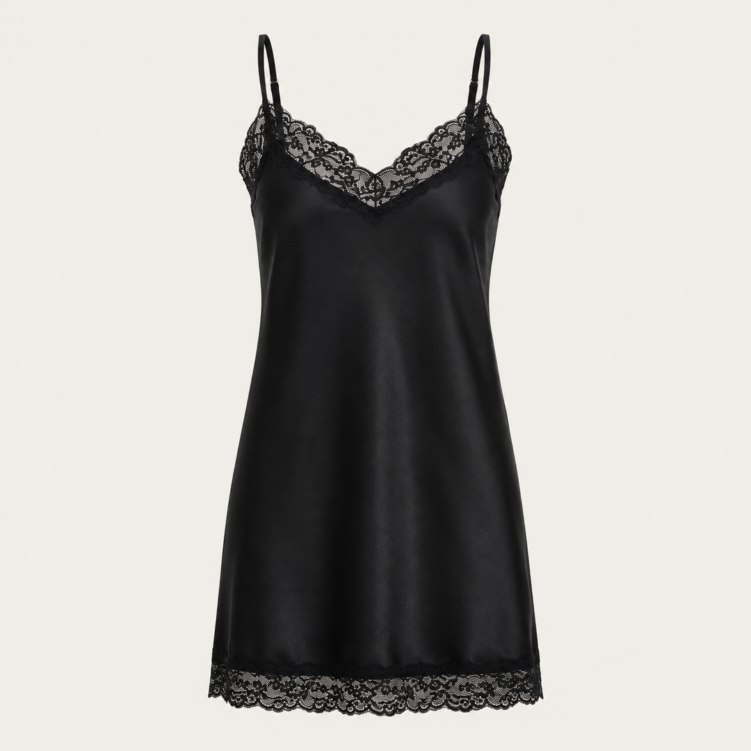 Mulberry Silk Nightgown for Women, Lace Trim Slip – photo 6