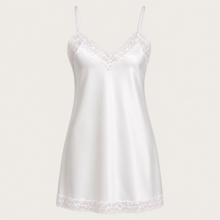 Mulberry Silk Nightgown for Women, Lace Trim Slip – photo 5