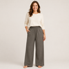 Women's Lightweight Wide-Leg Lounge Pants with Drawstring