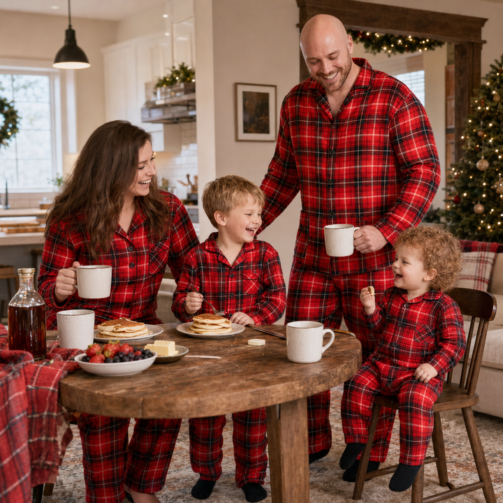 Matching Family Christmas Pajamas - Red Buffalo Plaid