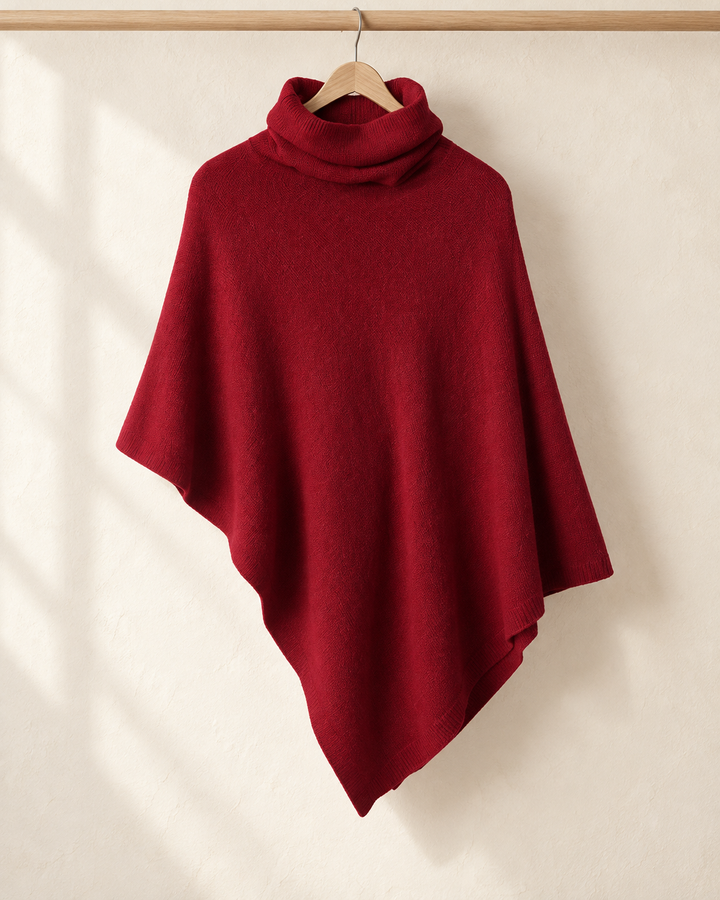 Knitted Fleece Shawl for Women, One Size